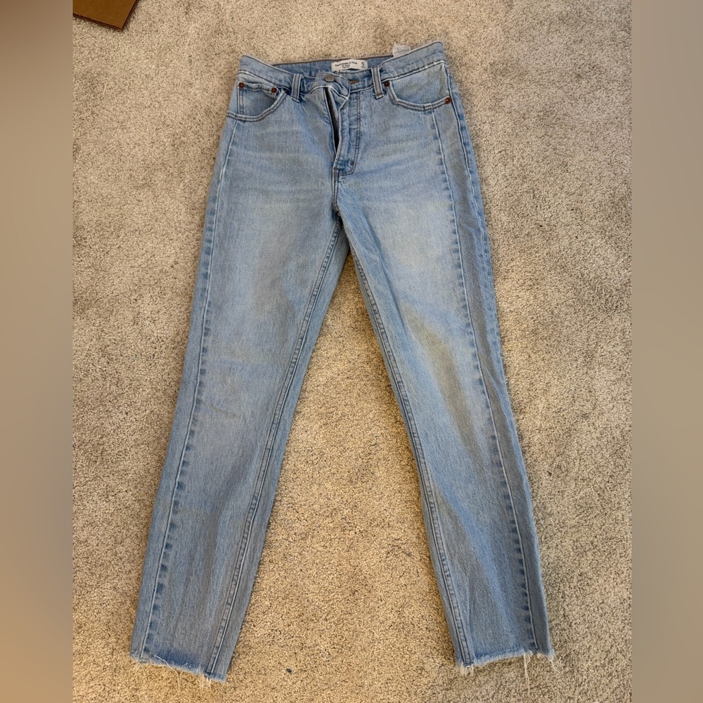 A&F high rise skinny jeans